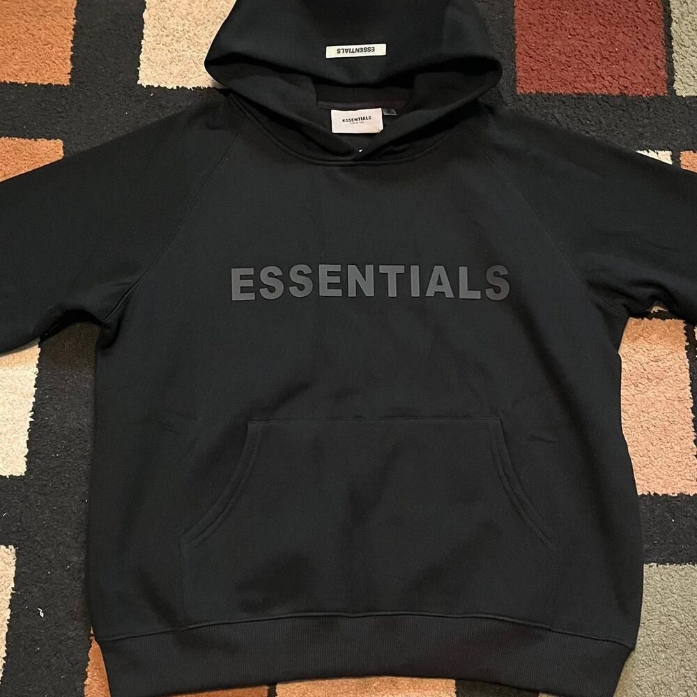 Essentials Men's Black Hoodie